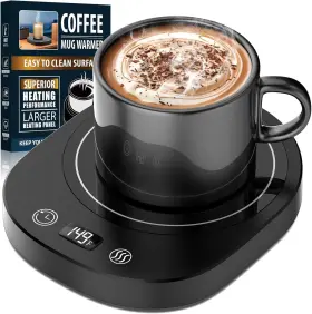 Pl-n187 Timberay Coffee Mug Warmer For Desk Fastest Heating 3 Temperature Settings - Candle War