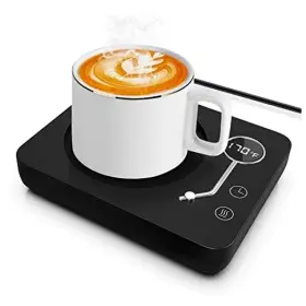 Tiptop Home 726954856837 Coffee Mug Warmer For Desk Auto Shut Off 3 Temperature Settings