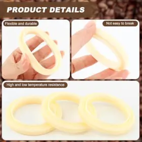 22382123 Tlpcrki 3pcs 54mm Silicone Steam Ring Replacement Gasket For Espresso Machine Large #3