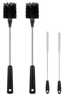 Togeeka 895198916938 4 Pack Water Bottle Brush And Straw Cleaner Setstainless Steel Long Handle Baby