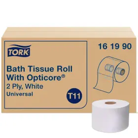 161990 Tork Opticore Mid-size Toilet Paper Roll White T11 Universal 2-ply 36 X 865
