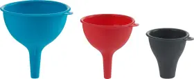 0519053 Trudeau Set Of 3 Silicone Funnels