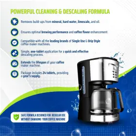 True Fresh 060902440736 Coffee Machine Descaler Cleaner 24-pack - Deep Cleaning And Descaling For All #2