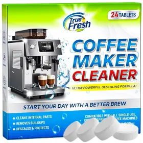 True Fresh 060902440736 Coffee Machine Descaler Cleaner 24-pack - Deep Cleaning And Descaling For All