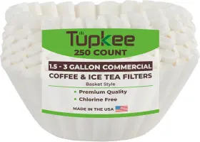 Tupkee 445023179112 Extra Large Coffee Filters 13.75 Inch X 5.25 Fits Bunn 1.5 3 Gallon Comm