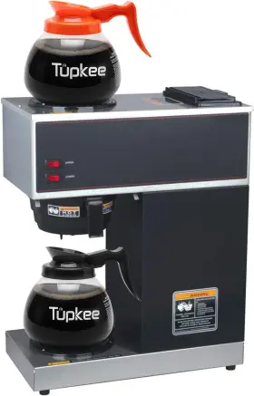 Tupkee 705353415784 64oz Commercial Coffee Pot Replacement 12-cup Decanter Orange Handle #3
