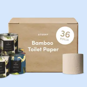 Tushy-36tp Tushy Premium Bamboo Toilet Paper 3 Ply 300 Sheets Per Roll - 36 Pack