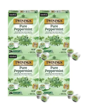 502800f08760 Twinings Pure Peppermint Tea Single Serve K-cup Pods For Keurig Naturally Ca