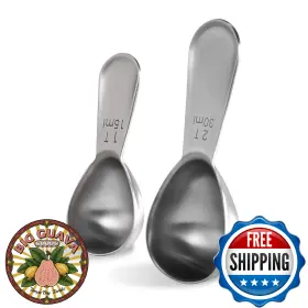 B07k229rq1 U-taste 18/8 Stainless Steel Coffee Scoop 1tbsp 2tbsp Short Handle Silver