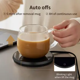 Unbreakable 759549370715 Coffee Mug Warmer For Desk With 8h Automatic Shut-off Adjustable Temperature #2