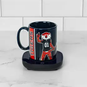 Uncanny Brands Mw1-clc-aub Auburn Tigers Mug Warmer With 12oz Keeps Your Favorite Beverage Warm - Au