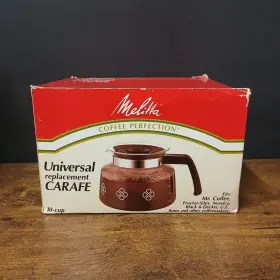 Rca-10c Universal Vintage Melitta Replacement Caraffe 10-cup Fits Mr Coffee Ge More