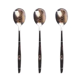615015761478hsh Upkoch Stainless Steel Turtle Pattern Spoons 8.26 Inch Multi-purpose Gold