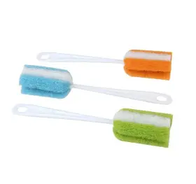 Upstore 653334851987 3pcs Soft Hanging Sponge Cleaning Brush Cleaner With Long Handle Cup Feeding Bot #2