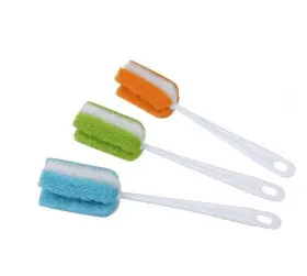 Upstore 653334851987 3pcs Soft Hanging Sponge Cleaning Brush Cleaner With Long Handle Cup Feeding Bot