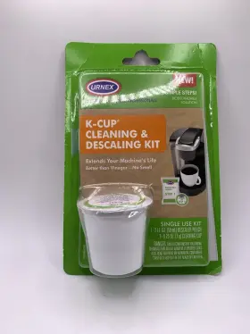 6006clip-31953c-1120 Urnex K Cup Cleaning And Descaling Kit Coffee Machine 2 Step Single Use New