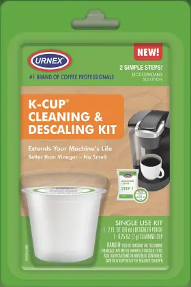 Urnex 711181958133 Professional K-cup Kit 2-step Descaler And Cleaner For Keurig Coffee Makers