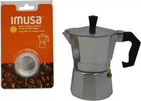B120-391 Usa Sp-391 Aluminum Stovetop Rubber Ring And Filter For 1 Cup #2