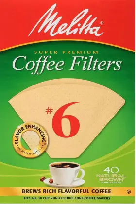 Usa Inc 313044242221 Cone Coffee Filters Number 6 40 Count Pack Of 2