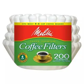 62914cs Usa Inc Junior Basket Coffee Filters 200-count White 4-6 Cups Pack Of 3