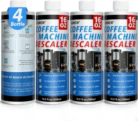 Uskich 445041881851 4 Pack Coffee Machine Descaler Cleaner -16 Uses Descaling Solution For Nespresso