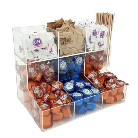 Vandue 722512293854 Ondisplay Acrylic Sugar/creamer Station With Removable Top Clear