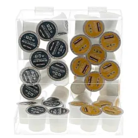 Vandue 749403005099 Ondisplay Acrylic 2 Section Flip Top Storage Bin For Coffee Clear #3