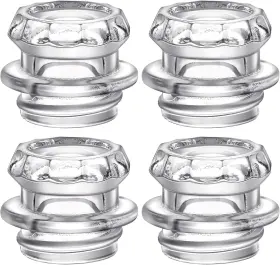 Vesici 445031049070 4 Pcs Coffee Percolator Glass Top Replacement Filter Knob To