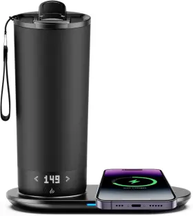 Vfzo-m3 Vfzo Heated Travel Intelligent Constant Temperature Coffee Cup 20 Ounces Black