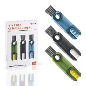 Vidonio 737417939042 3-in-1 Cup Lid Cleaning Brush Set Multifunctional Bottle And Gap Tools