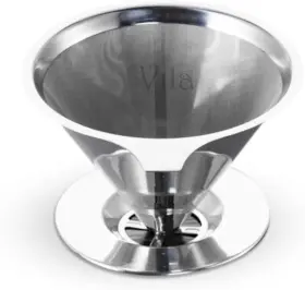 Vila Creative Store 744110882766 Coffee Filter Fine Mesh Maker Stainless Steel Pour Over Dripper