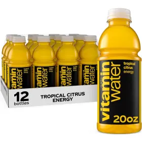 Vitaminwater 786162101068 Energy Tropical Citrus Nutrient Enhanced 20 Fl Oz Pack Of 12