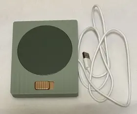3360623 Vivitar Coffee Mug Warmer Plate Office Desk Accessories With Cord Green Euc