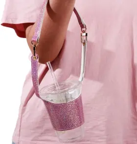 Vizemo 445036231227 Coffee Cup Tea Protective Sleeve Water Bottle Holder Pu Leather Pouch Outd