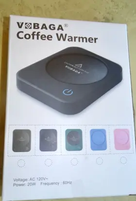 Vob16-7 Vobaga Coffee Mug Warmer 4 Hours Auto Shut-off Plate Pink Nib