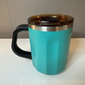 Volcarock 769987182931 Vacuum Insulated Coffee Mug 16oz Stainless Steel Thermal Cup Aqua #2