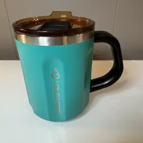 Volcarock 769987182931 Vacuum Insulated Coffee Mug 16oz Stainless Steel Thermal Cup Aqua