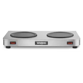 Wcw20 Waring Commercial Caf Deco Double Coffee Carafe Warmer 120v 515 Phase Plugsilver