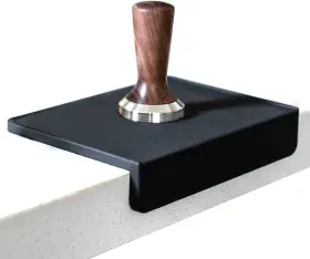 Watchget 445019543569 Espresso Tamping Mat Coffee Tamper Black Food Grade Silicone Pad