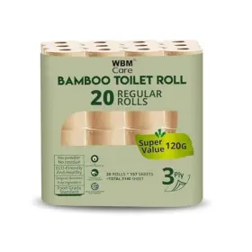 Wbm 840162312654 Care Natural 3-ply Bath Tissue For Sensitive Skin Food Standard 157 Sheet