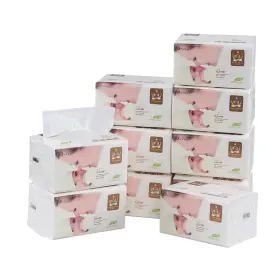 Xd-30 Wekioger 10 Pack 4-ply Soft Facial Tissues 100 Tissues/400 Sheets Per F