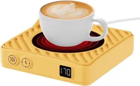 Wenvinda 313027643625 Coffee Warmer With Digital Display 2-12hrs Auto-shut Off For Desk