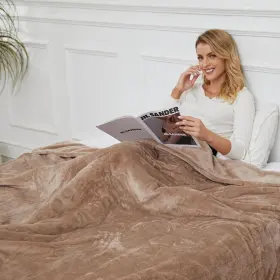 Wilbur Curtis 445020620631 Electric Blanket Full Size 72x84 Inches Soft Double-sided Flannel Heated Blanke #2