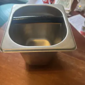 Scd-5 Winco Coffee Grounds Knock Box With Bar Espresso Residue Container S/s