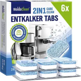 Woldoclean 260683193000 2in1 Descaler Tablets For Coffee Maschine And Maker - Compatible With