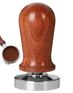 Ob-etp-sl1 Wylosua 51mm Espresso Coffee Tamper Spring-loaded Hand With Flat Steel Base