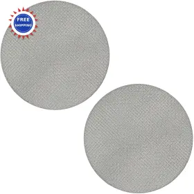2guolan-53150 Xiwenquku Espresso Puck Screen 2 Pack 3mm 7mm 53.3mm Reusable 1.7mm Thickness Coffee Mesh