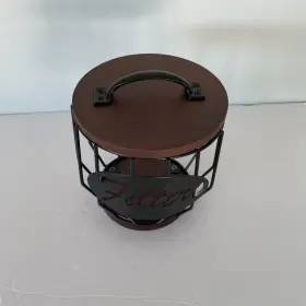 Yangbaga 734914144726 8-12 Cup Coffee Filters Holder With Wood Lid Large Capacity Filter Sto #2