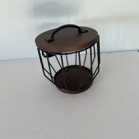 Yangbaga 734914144726 8-12 Cup Coffee Filters Holder With Wood Lid Large Capacity Filter Sto #3