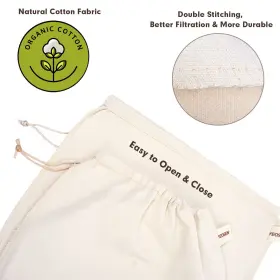 Yeosen 700306408318 3 Pack Reusable Coffee Filters Cold Brew Bags Large 11.8 In X Br #2